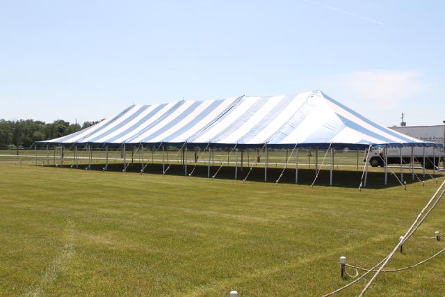 Rental store for 40w Striped- Blue White, 40x140 Canopy in Ann Arbor MI